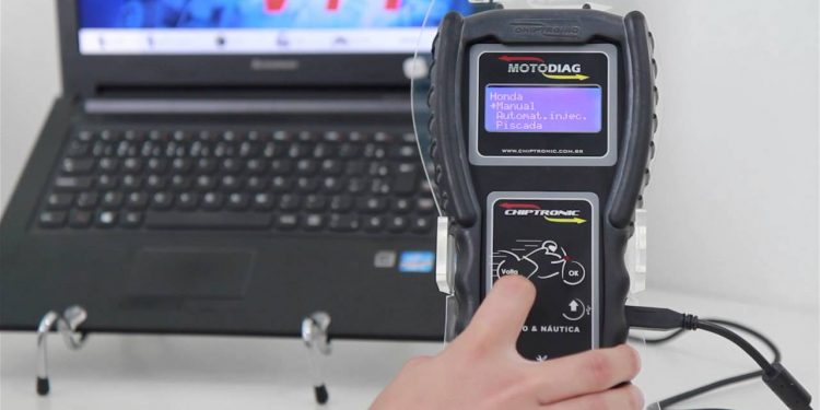 Video instruções de uso do Scanner Motodiag – Aula 7: Como ver a versão da carga do Motodiag